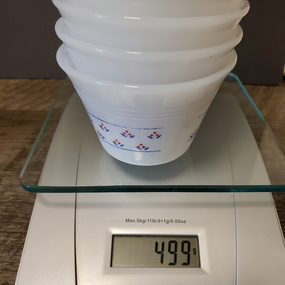 Dynaware Pyr-o-rey Mexico Milk Glass Dessert Custard Bowls. 6 set. - Picture 4 of 5